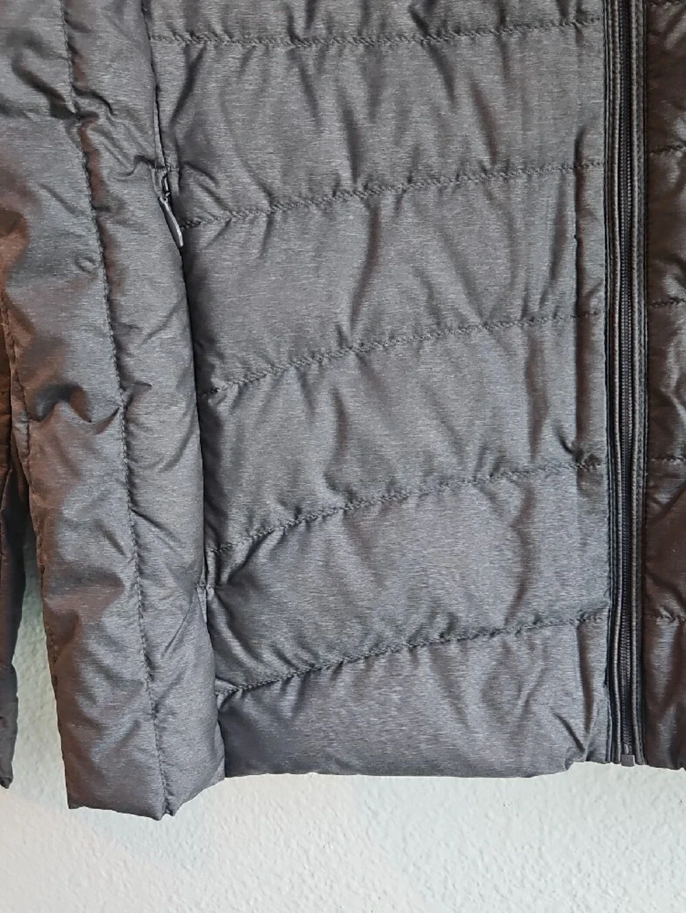 Uniqlo Ultra Light Down Gray Quilted Jacket — Heather Charcoal Large Men Women - Picture 3 of 5